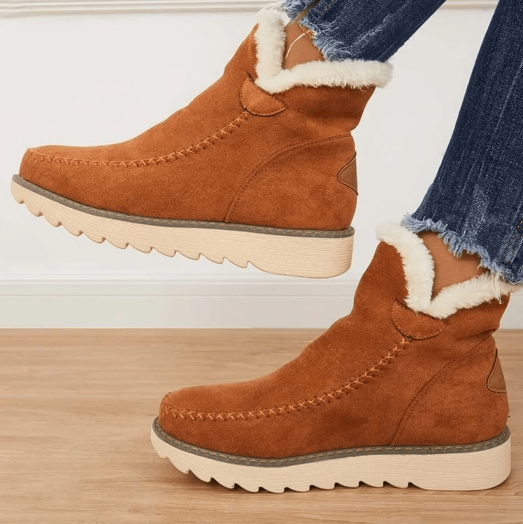 Comfortable suede casual shoes for women