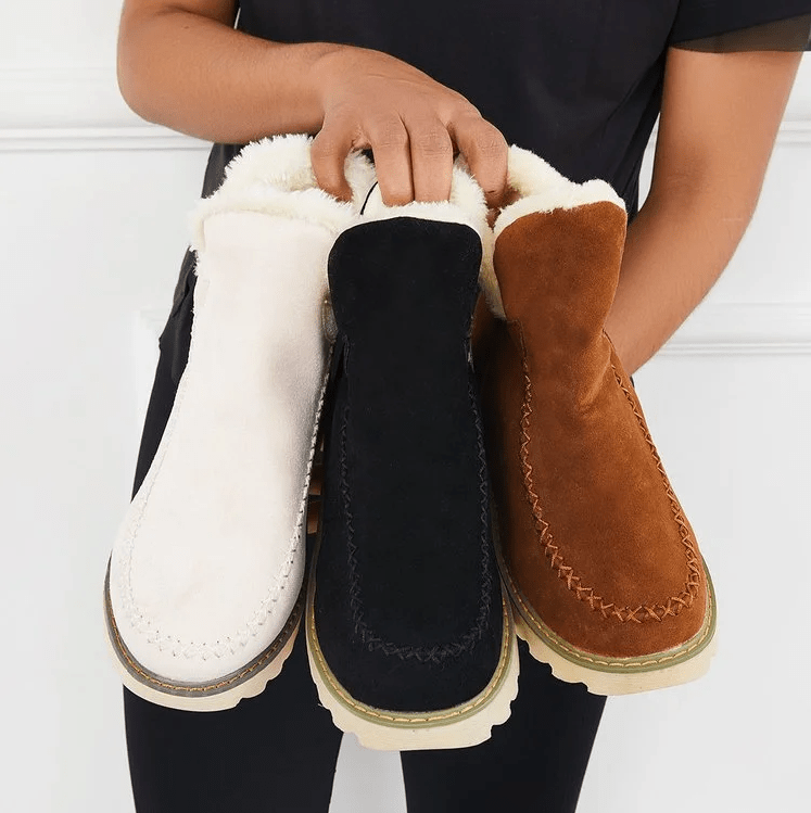 Comfortable suede casual shoes for women